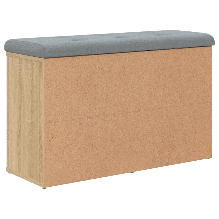 Schoenenbank Bewerkt Hout Kleurig 82 x 32 x 50 cm Sonoma eiken