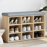 Schoenenbank 82x32x50 cm sonoma eiken bewerkt hout