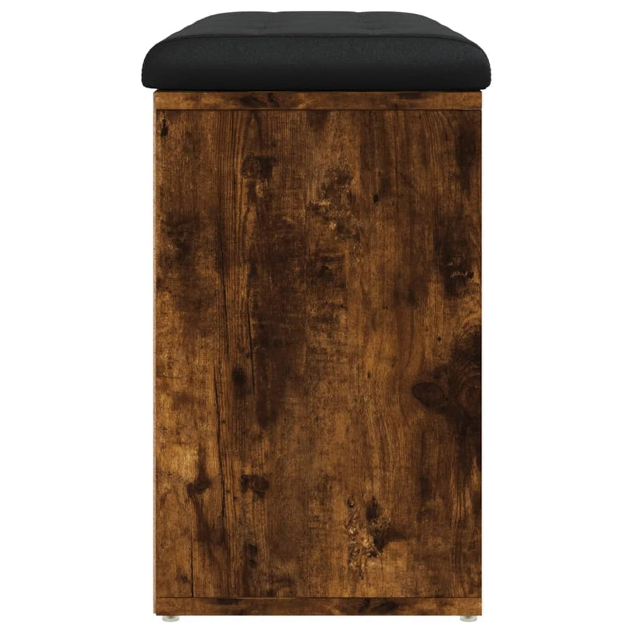 Schoenenbank Bewerkt Hout Kleurig 82 x 32 x 50 cm Gerookt eiken