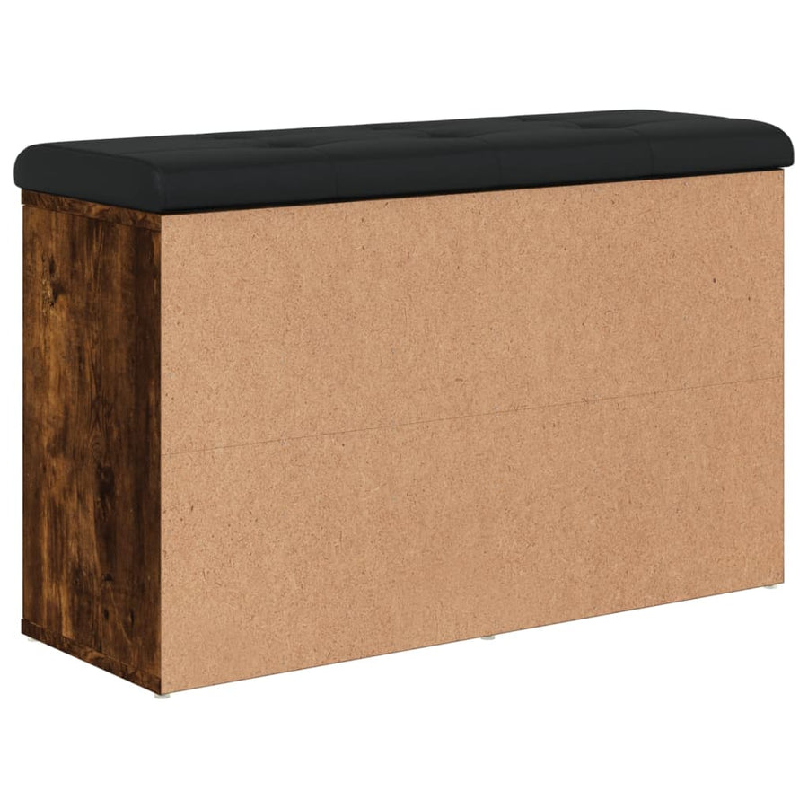 Schoenenbank Bewerkt Hout Kleurig 82 x 32 x 50 cm Gerookt eiken