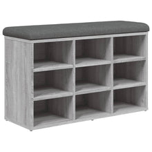 Schoenenbank Bewerkt Hout Eikenkleurig 82 x 32 x 50 cm Grijs sonoma