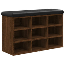 Schoenenbank Bewerkt Hout Bruineikenkleurig 82 x 32 x 50 cm bruin eikenkleur