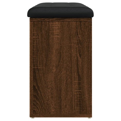 Schoenenbank Bewerkt Hout Bruineikenkleurig 82 x 32 x 50 cm bruin eikenkleur