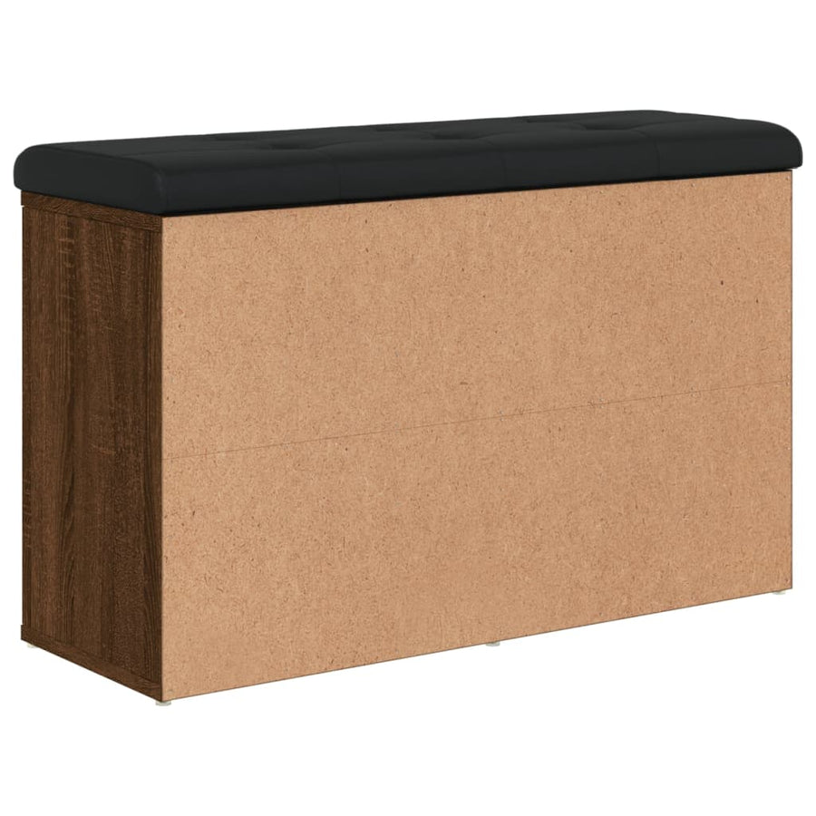 Schoenenbank Bewerkt Hout Bruineikenkleurig 82 x 32 x 50 cm bruin eikenkleur