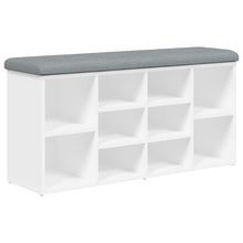 Schoenenbank Bewerkt Hout 102 x 32 x 50 cm Wit