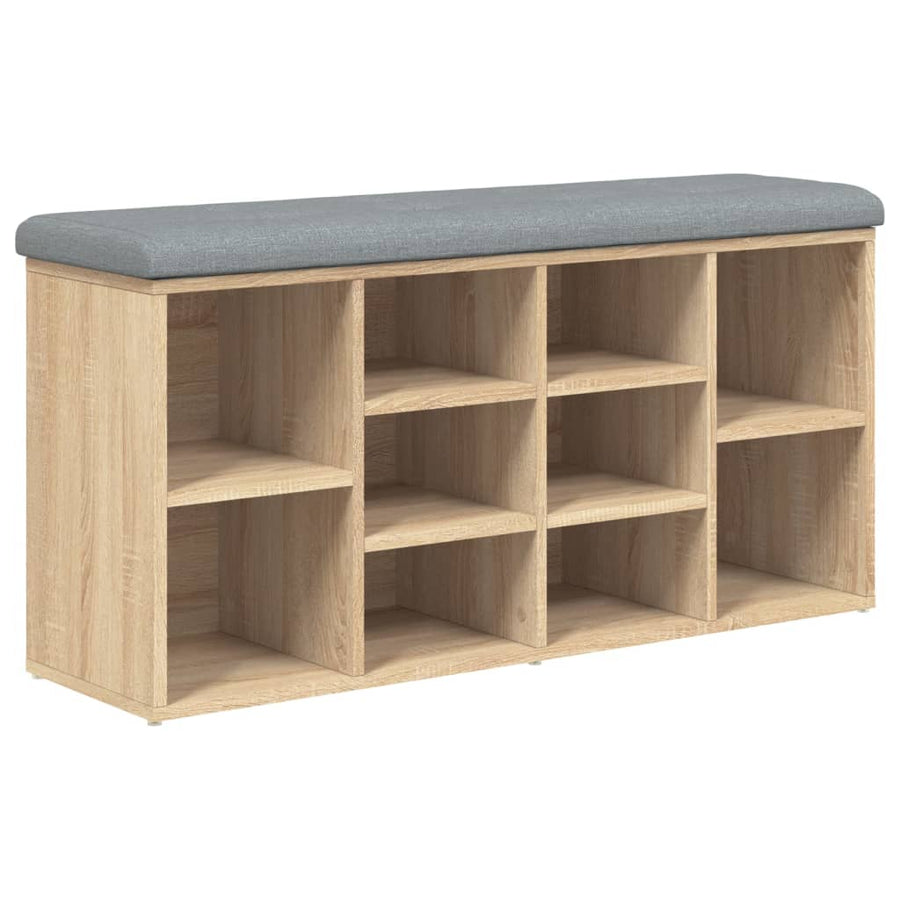 Schoenenbank Bewerkt Hout Kleurig 102 x 32 x 50 cm Sonoma eiken