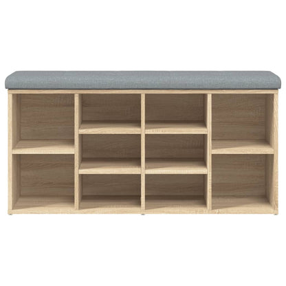 Schoenenbank Bewerkt Hout Kleurig 102 x 32 x 50 cm Sonoma eiken