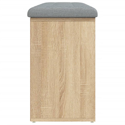 Schoenenbank Bewerkt Hout Kleurig 102 x 32 x 50 cm Sonoma eiken