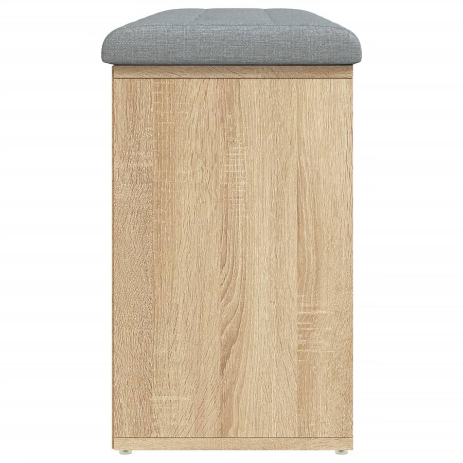 Schoenenbank Bewerkt Hout Kleurig 102 x 32 x 50 cm Sonoma eiken