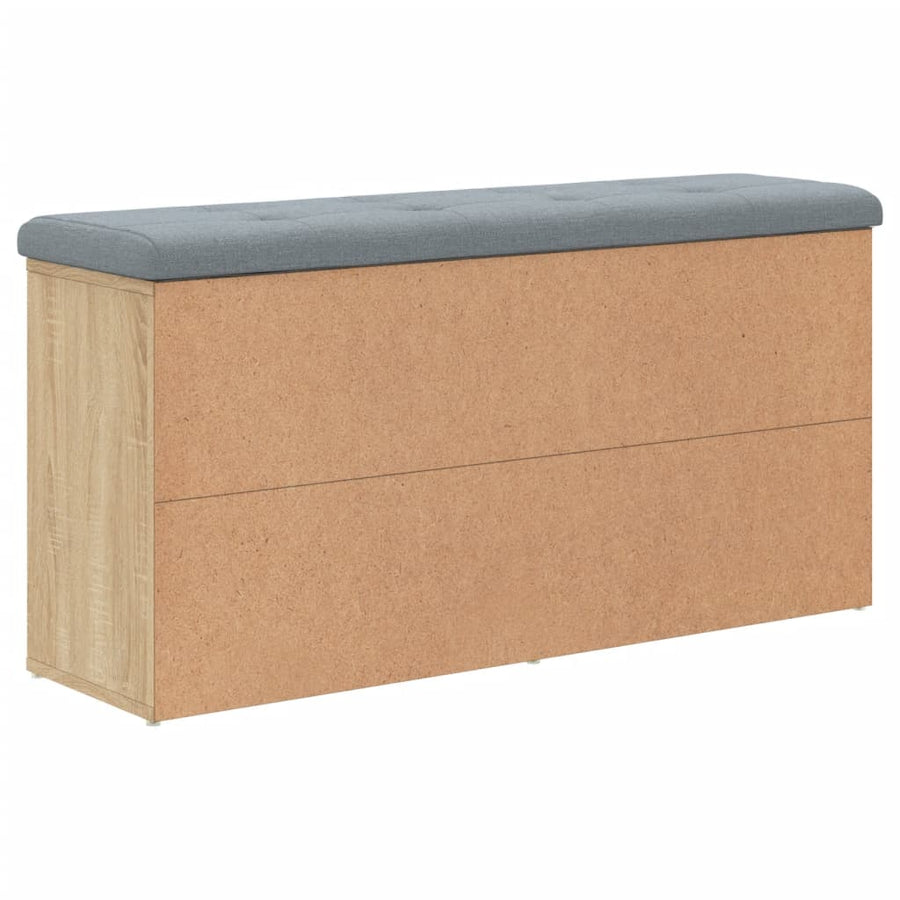 Schoenenbank Bewerkt Hout Kleurig 102 x 32 x 50 cm Sonoma eiken