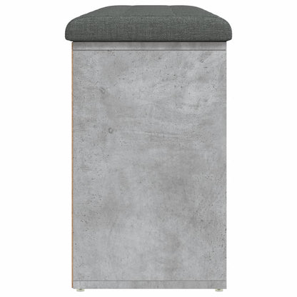 Schoenenbank Bewerkt Hout 102 x 32 x 50 cm Betongrijs