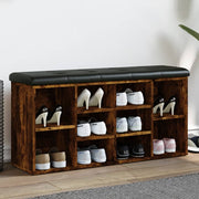 Schoenenbank 102x32x50 cm bewerkt hout