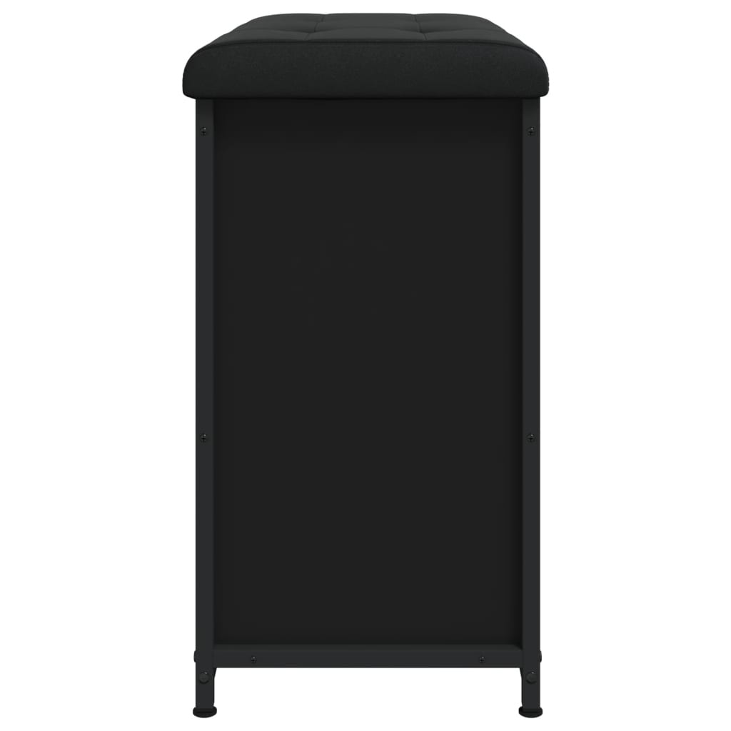 Schoenenbankje Met Klaplade 62 x 32 x 56 cm Zwart