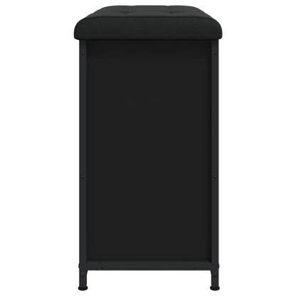 Schoenenbankje Met Klaplade 62 x 32 x 56 cm Zwart