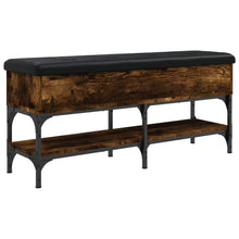 Schoenenbank Bewerkt Hout Kleurig 102 x 32 x 45 cm Gerookt eiken