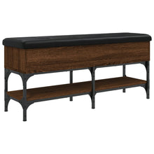 Schoenenbank Bewerkt Hout Bruineikenkleurig 102 x 32 x 45 cm bruin eikenkleur