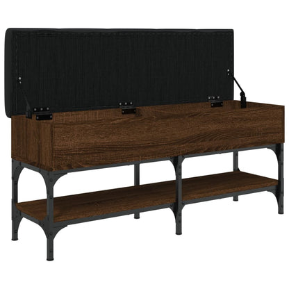 Schoenenbank Bewerkt Hout Bruineikenkleurig 102 x 32 x 45 cm bruin eikenkleur