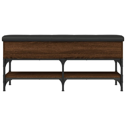 Schoenenbank Bewerkt Hout Bruineikenkleurig 102 x 32 x 45 cm bruin eikenkleur