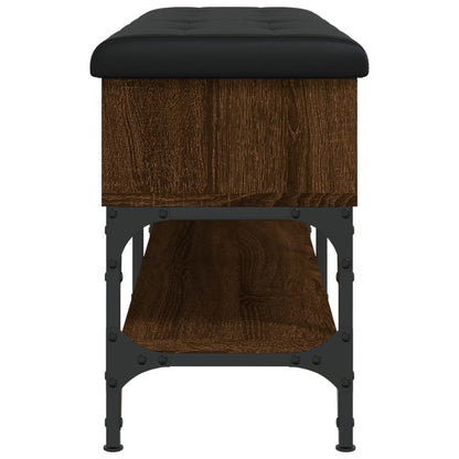 Schoenenbank Bewerkt Hout Bruineikenkleurig 102 x 32 x 45 cm bruin eikenkleur