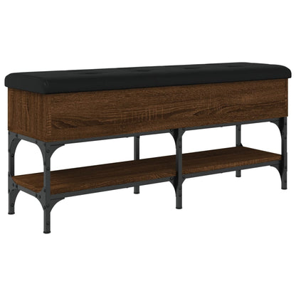 Schoenenbank Bewerkt Hout Bruineikenkleurig 102 x 32 x 45 cm bruin eikenkleur