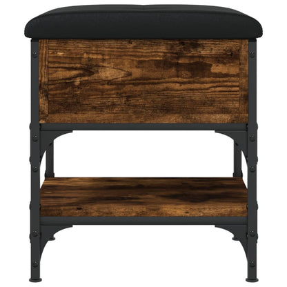Schoenenbank Bewerkt Hout Kleurig 42 x 42 x 45 cm Gerookt eiken