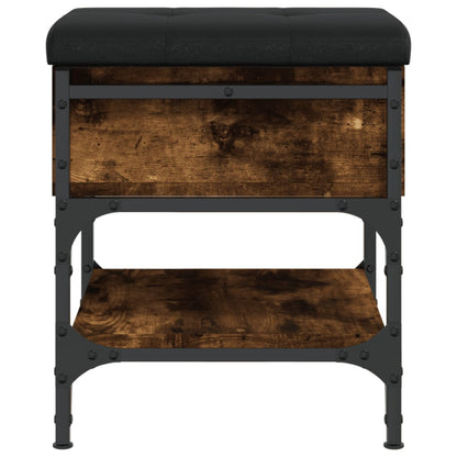 Schoenenbank Bewerkt Hout Kleurig 42 x 42 x 45 cm Gerookt eiken