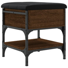 Schoenenbank Bewerkt Hout Bruineikenkleurig 42 x 42 x 45 cm bruin eikenkleur