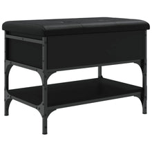 Schoenenbank Bewerkt Hout 62 x 42 x 45 cm Zwart