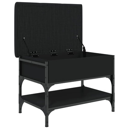 Schoenenbank Bewerkt Hout 62 x 42 x 45 cm Zwart