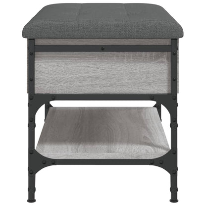 Schoenenbank Bewerkt Hout Eikenkleurig 62 x 42 x 45 cm Grijs sonoma