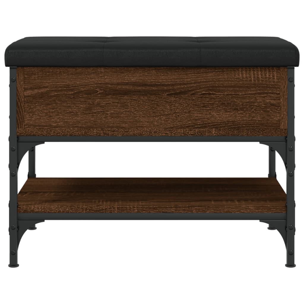 Schoenenbank Bewerkt Hout Bruineikenkleurig 62 x 42 x 45 cm bruin eikenkleur