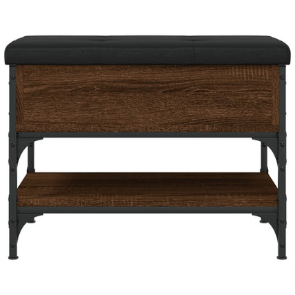 Schoenenbank Bewerkt Hout Bruineikenkleurig 62 x 42 x 45 cm bruin eikenkleur