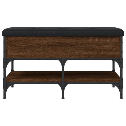 Schoenenbank Bewerkt Hout Bruineikenkleurig 82 x 42 x 45 cm bruin eikenkleur