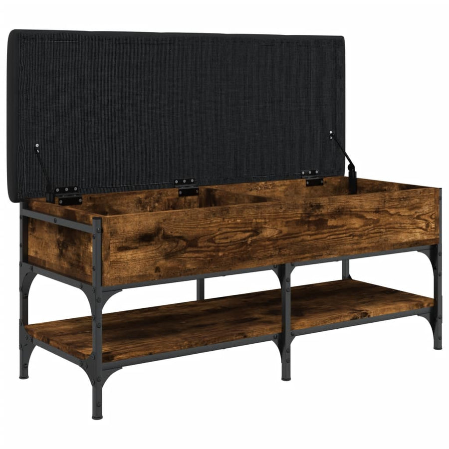 Schoenenbank Bewerkt Hout Kleurig 102 x 42 x 45 cm Gerookt eiken