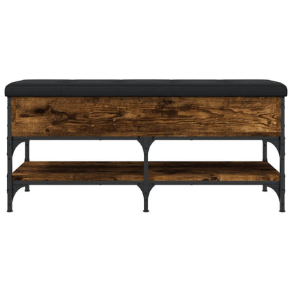 Schoenenbank Bewerkt Hout Kleurig 102 x 42 x 45 cm Gerookt eiken