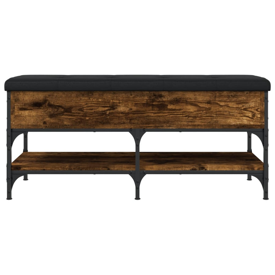 Schoenenbank Bewerkt Hout Kleurig 102 x 42 x 45 cm Gerookt eiken