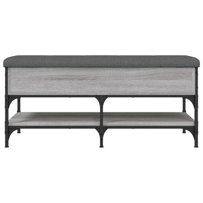 Schoenenbank Bewerkt Hout Eikenkleur 102 x 42 x 45 cm Grijs sonoma