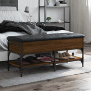 Schoenenbank 102x42x45 cm bewerkt hout sonoma eiken