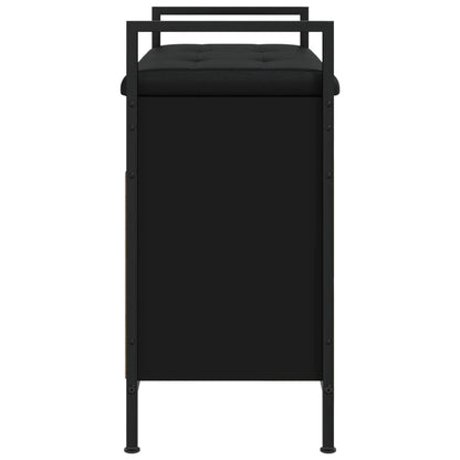Schoenenbankje 65,5X32X57,5 Cm Bewerkt Hout 65.5 x 32 x 57.5 cm Zwart