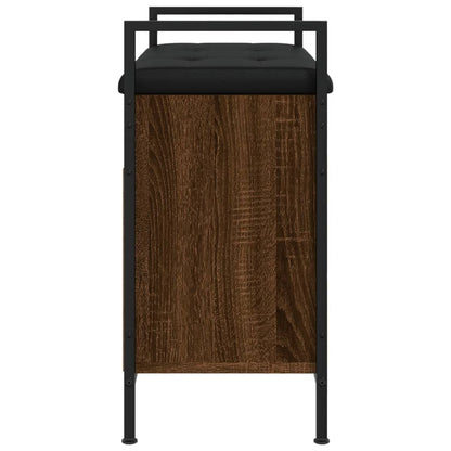 Schoenenbankje 65,5X32X57,5 Cm Bewerkt Hout Bruineikenkleurig 65.5 x 32 x 57.5 cm bruin eikenkleur