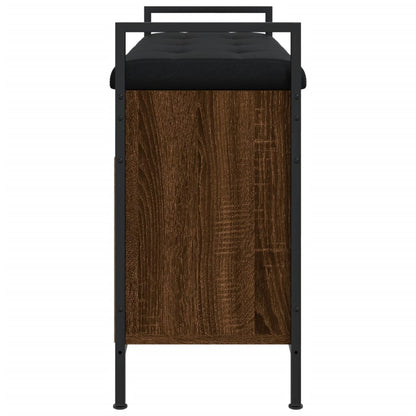 Schoenenbank 85,5X32X57,5 Cm Bewerkt Hout Bruineikenkleurig 85.5 x 32 x 57.5 cm bruin eikenkleur