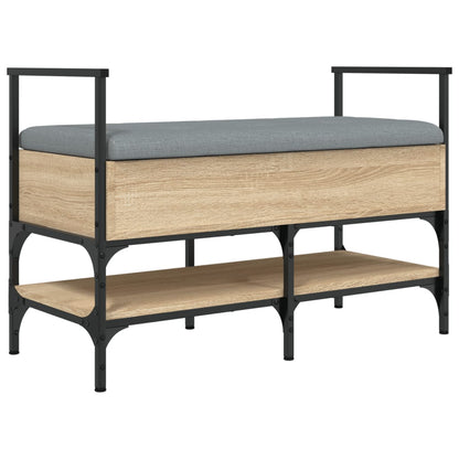 Schoenenbank 85,5X42X57,5 Cm Bewerkt Hout Kleurig Sonoma eiken