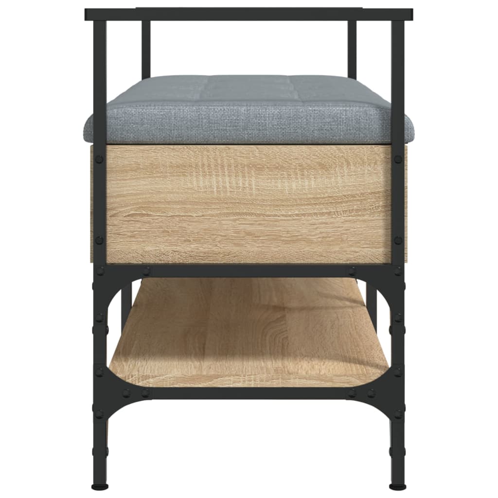 Schoenenbank 85,5X42X57,5 Cm Bewerkt Hout Kleurig Sonoma eiken