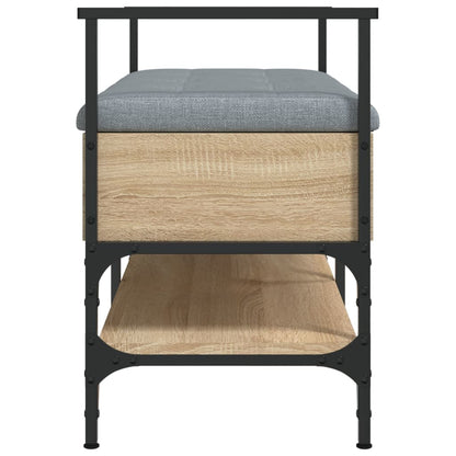 Schoenenbank 85,5X42X57,5 Cm Bewerkt Hout Kleurig Sonoma eiken