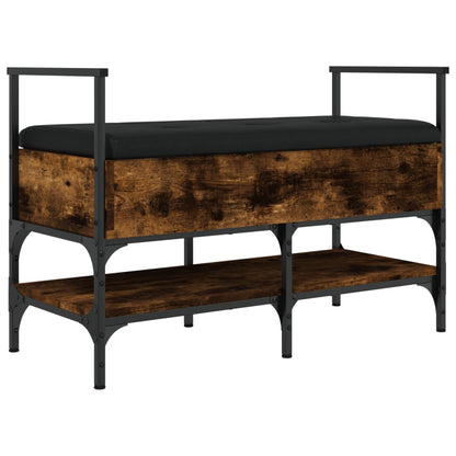 Schoenenbank 85,5X42X57,5 Cm Bewerkt Hout Kleurig Gerookt eiken