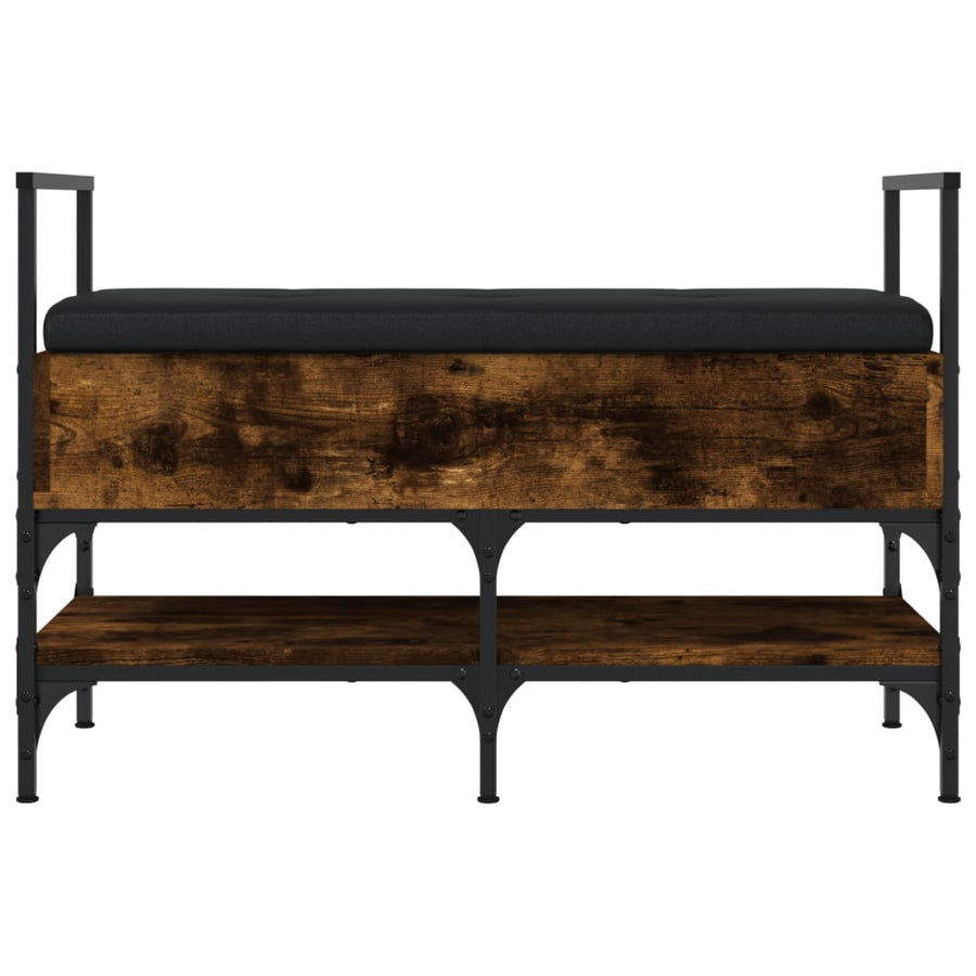 Schoenenbank 85,5X42X57,5 Cm Bewerkt Hout Kleurig Gerookt eiken