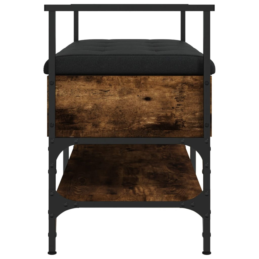 Schoenenbank 85,5X42X57,5 Cm Bewerkt Hout Kleurig Gerookt eiken