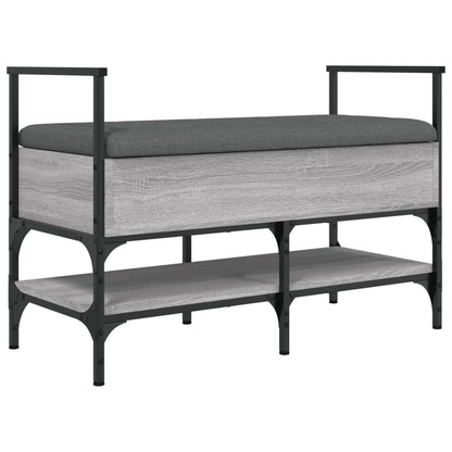 Schoenenbank 85,5X42X57,5 Cm Bewerkt Hout Grijs sonoma