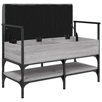 Schoenenbank 85,5X42X57,5 Cm Bewerkt Hout Grijs sonoma