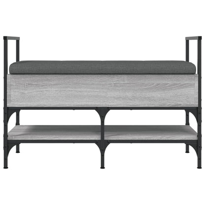 Schoenenbank 85,5X42X57,5 Cm Bewerkt Hout Grijs sonoma